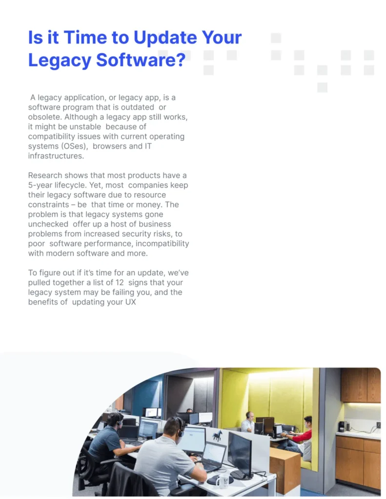 12 Signs it’s Time to Update Your Legacy Software