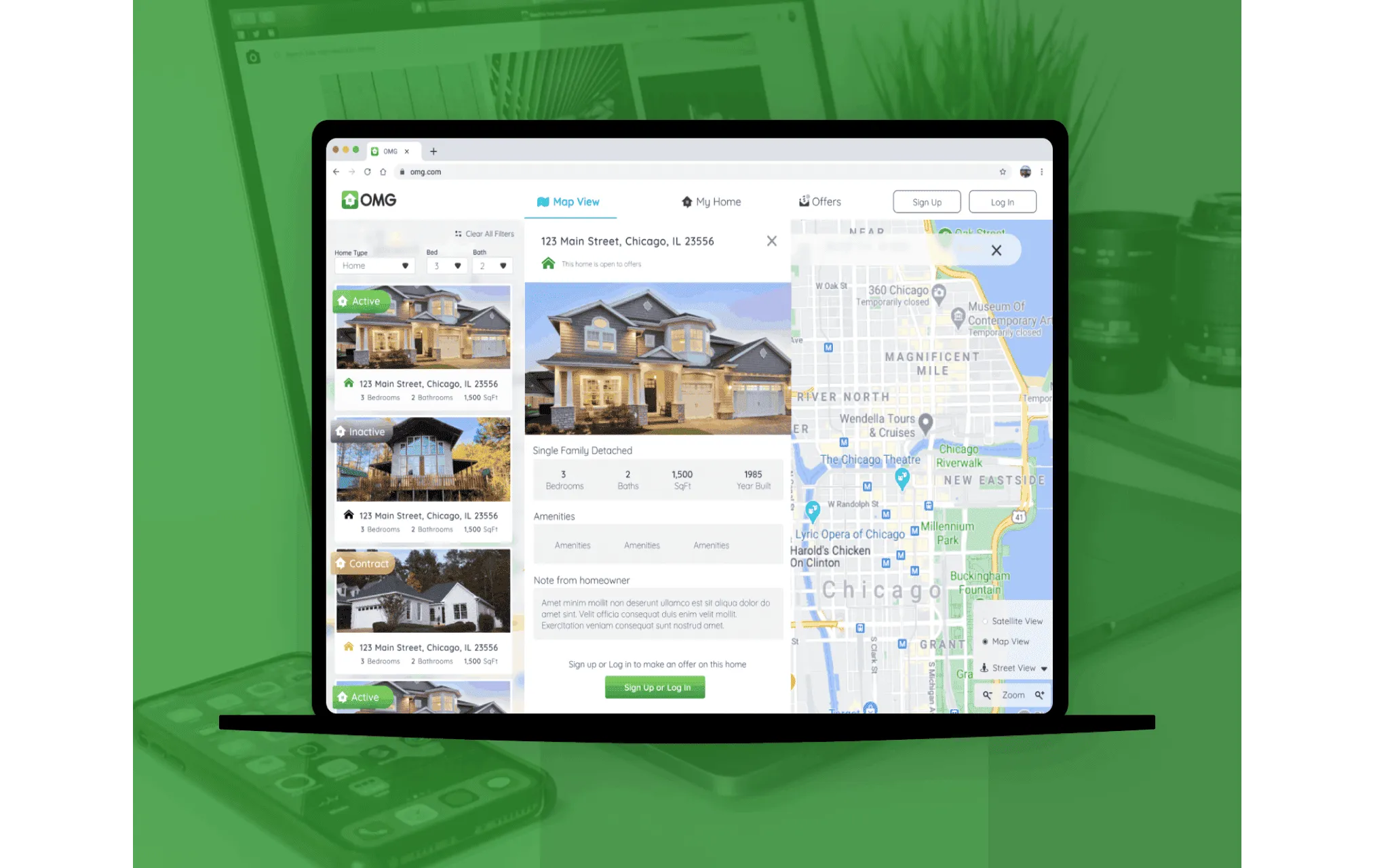 Custom Application for Home Owners and Buyers